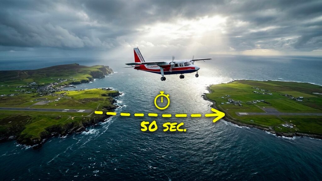 The 10 shortest scheduled flights in the world: the shortest connection lasts less than 50 seconds