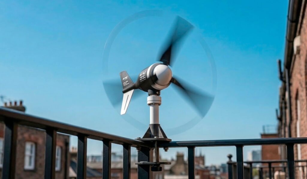 Why can't wind energy be produced at home like solar energy today?