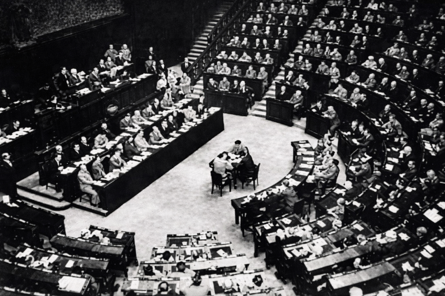 The first session of the Italian Constituent Assembly on 28 June 1946