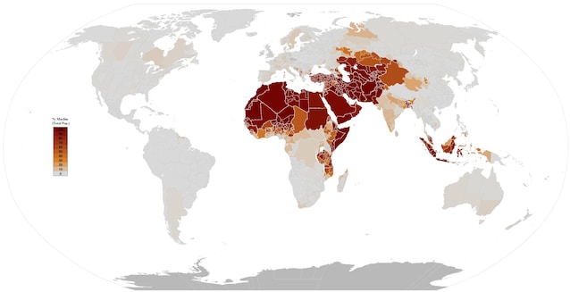 Islam today (credit Cjohnst88 via Wikimedia Commons)