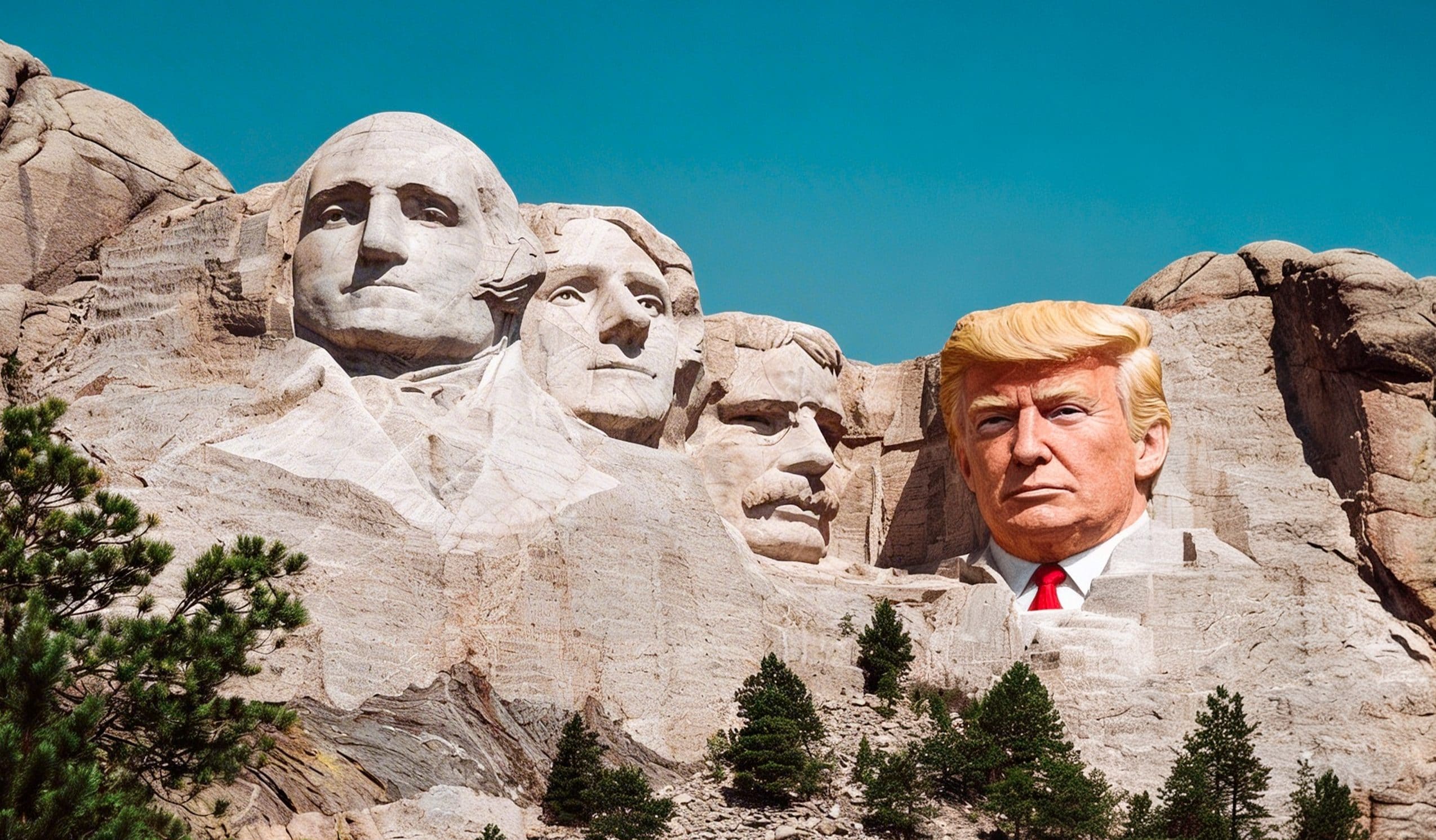 Donald Trump's face on Mount Rushmore: here's why it's a hoax