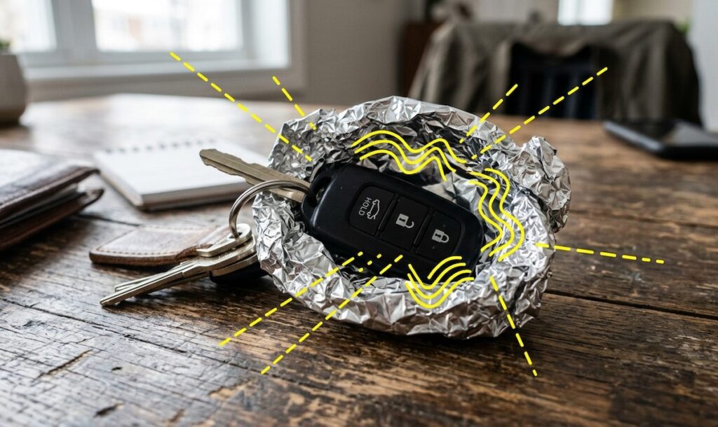 Wrap your car keys in foil: the Faraday cage can prevent theft, but it is not enough