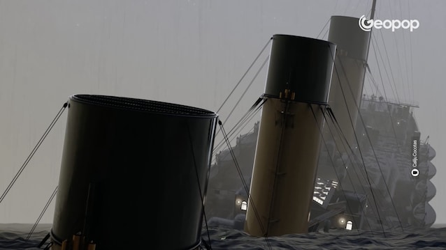 titanic sinks