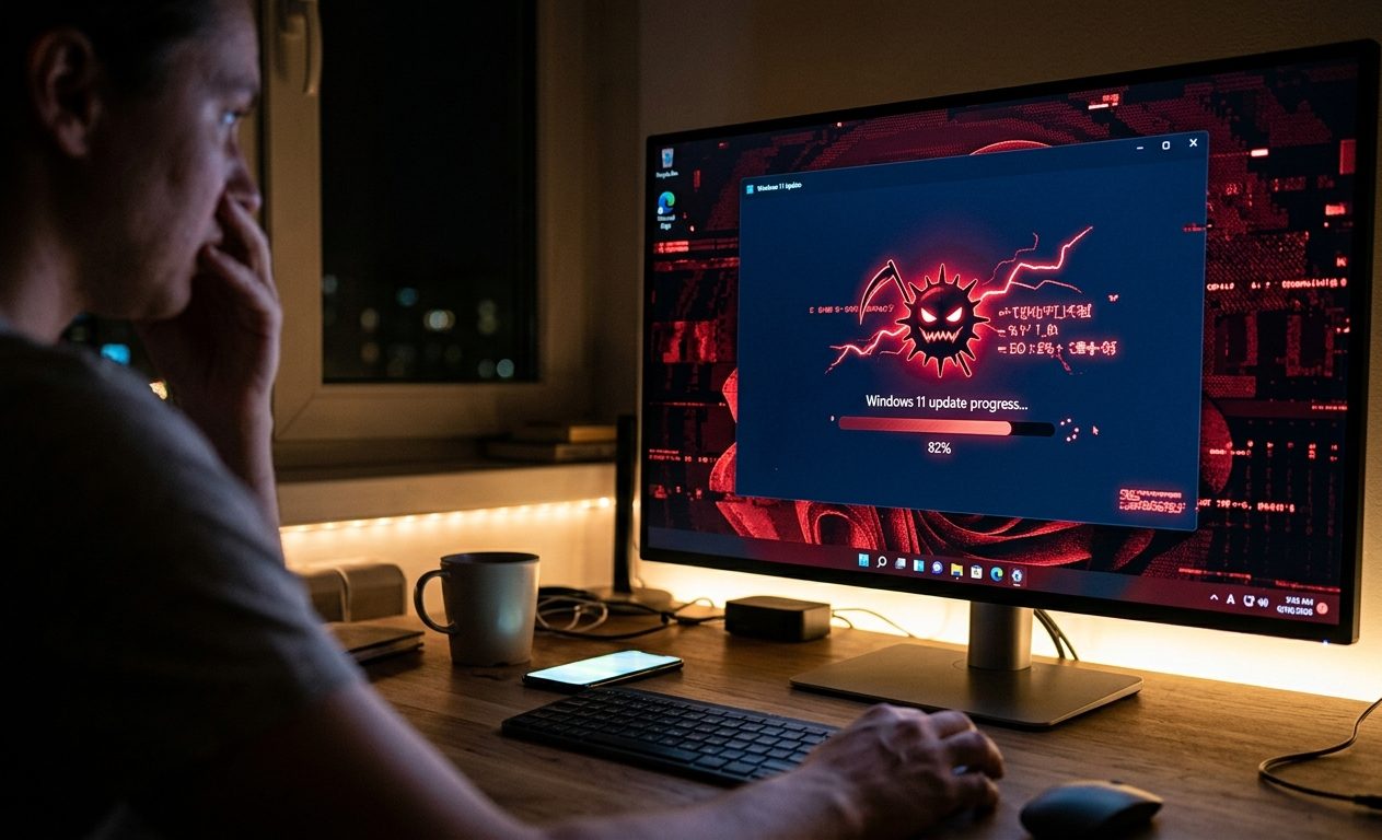 A fake Windows 11 update spreads malware and can steal passwords: how to recognize it