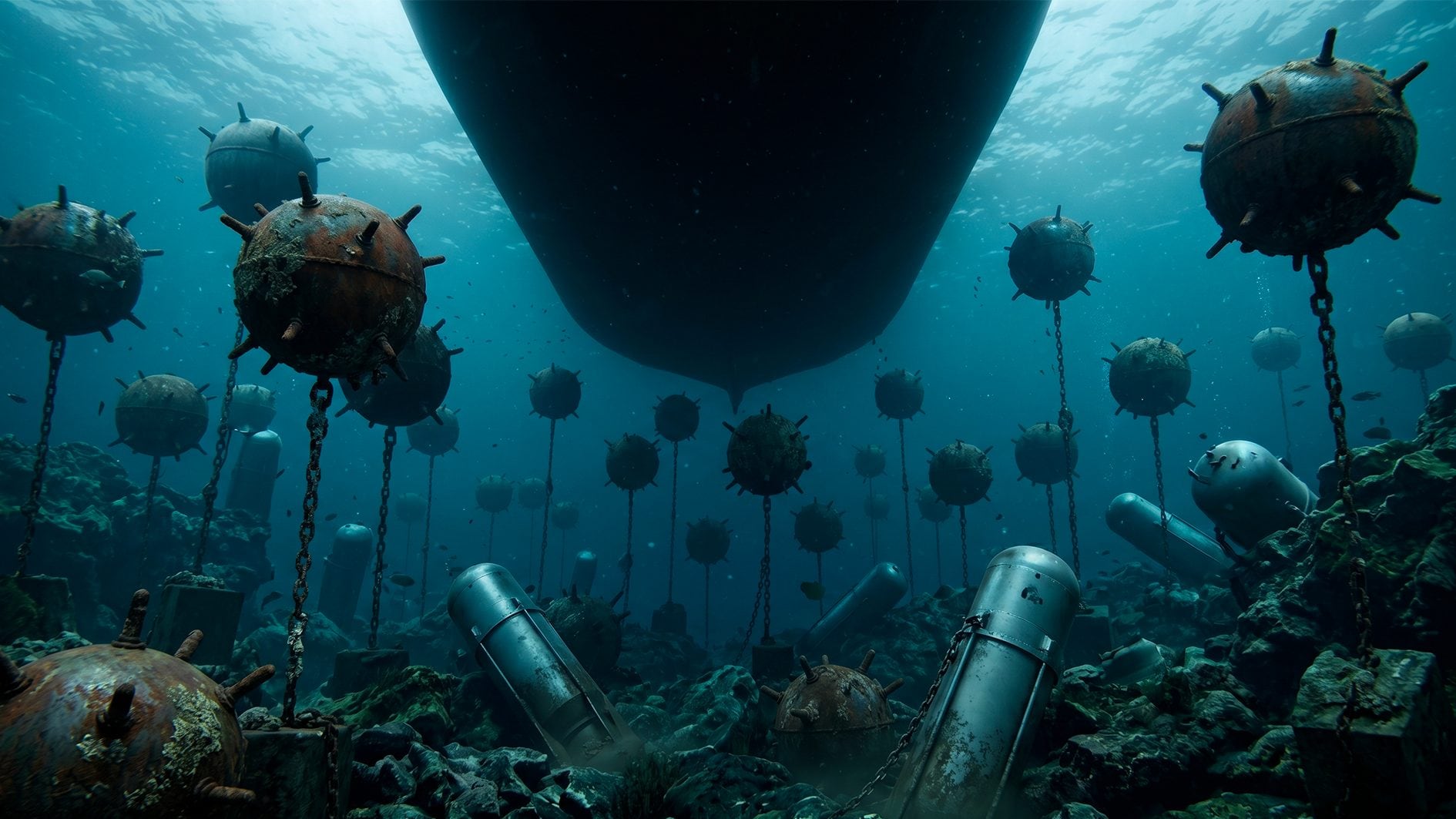 Because naval mines in the Strait of Hormuz are strategic in the war in Iran and are difficult to remove