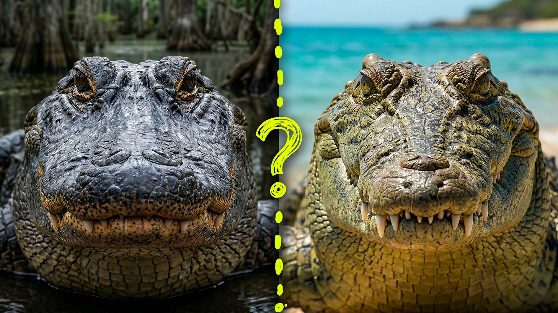 What are the differences between a crocodile and an alligator: how to distinguish them from the teeth to the snout