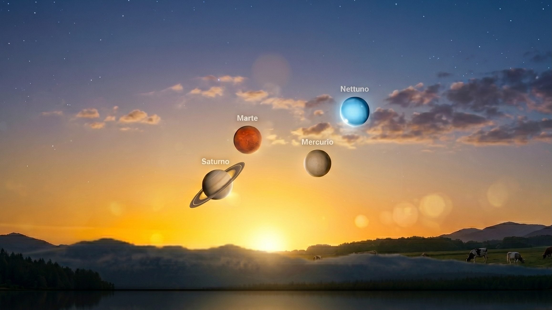 How to observe the alignment of planets from April 18th to 20th in Italy and what time to see it in the sky