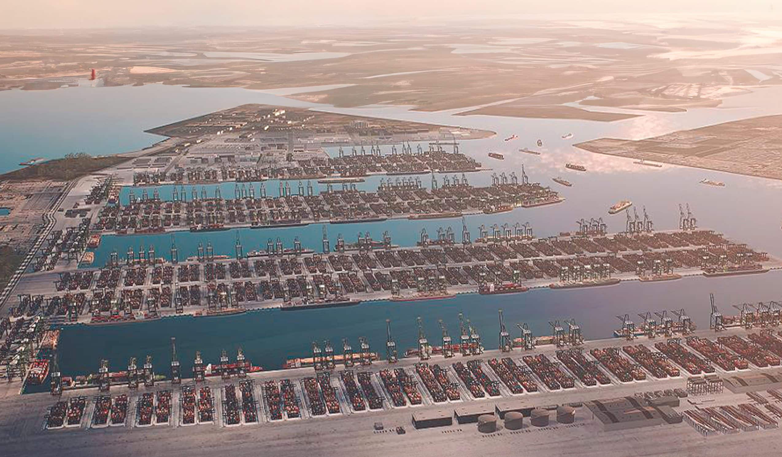 The maxi-project for the Tuas Port in Singapore: 65 million containers per year will pass through here