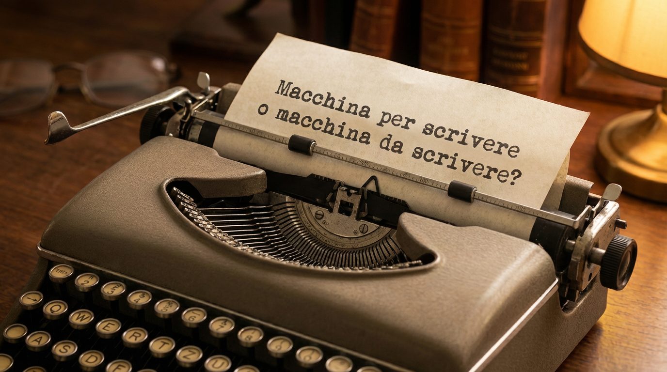 We say "typewriter" or "typewriter": when the two prepositions are used