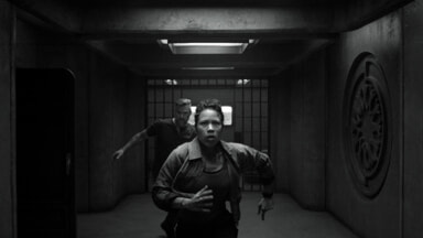 Remmie Milner and Shane McRae in Silo 3