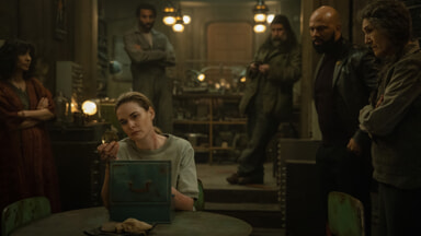 Rebecca Ferguson, Avi Nash, Rick Gomez, Common and Harriet Walter in Silo 3