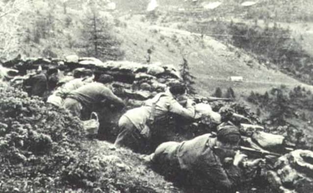 Partisans in the mountains