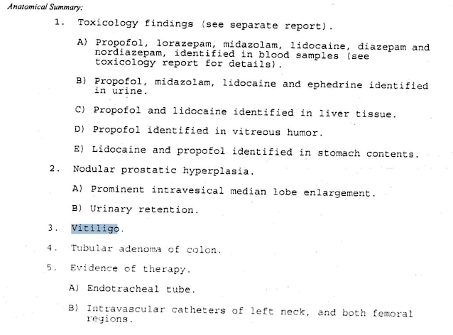 Michael Jackson autopsy