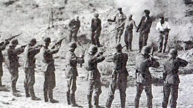 Shootings carried out by the Germans