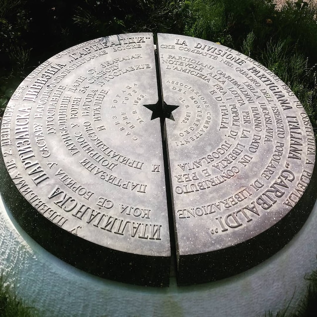 Monument in memory of the Italian partisans in Montenegro (credit partigianiditalia.cultura.gov)