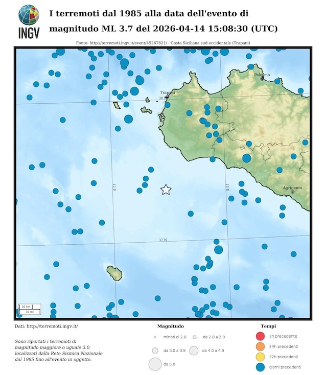 Sicily seismicity
