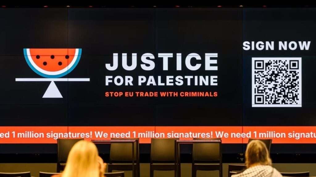 One million Europeans sign to ask for the suspension of the agreement between the EU and Israel