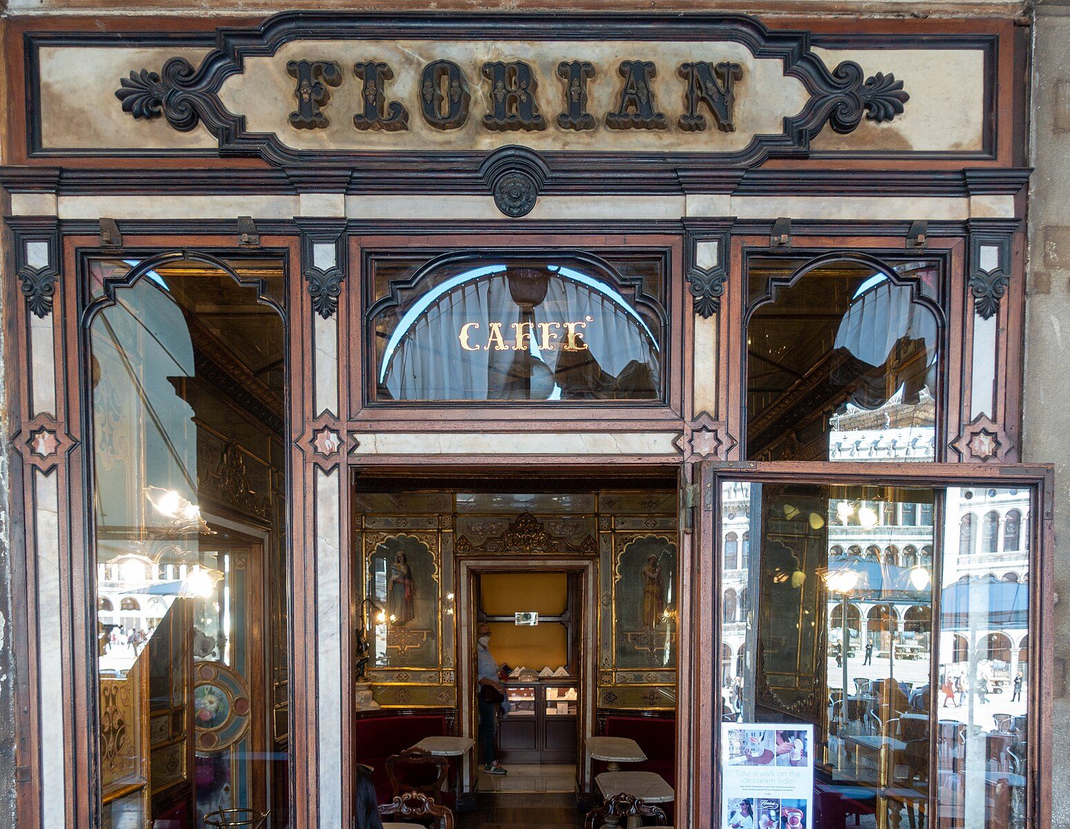 The history of Caffè Florian in Venice, among the oldest coffee shops in the world, still in business since 1720