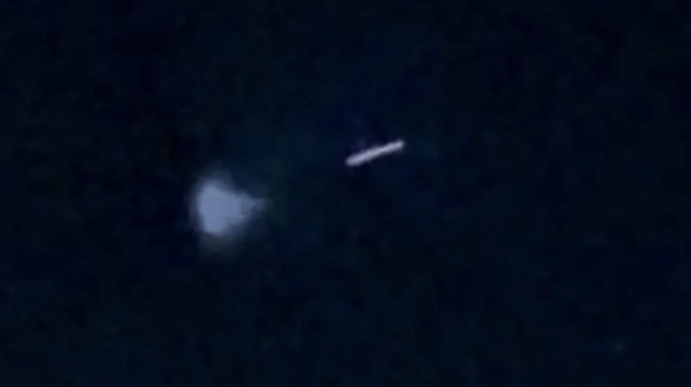 The spectacular trail of light in the sky over Northern Italy was a SpaceX Falcon 9 rocket on a Starlink launch