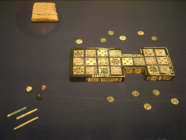 Components of the Royal Game of Ur
