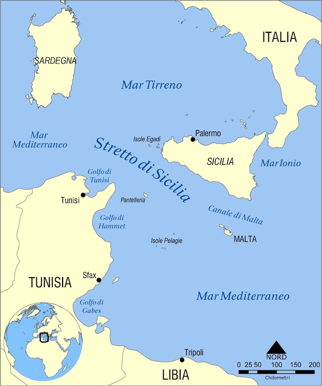 Malta in the Strait of Sicily