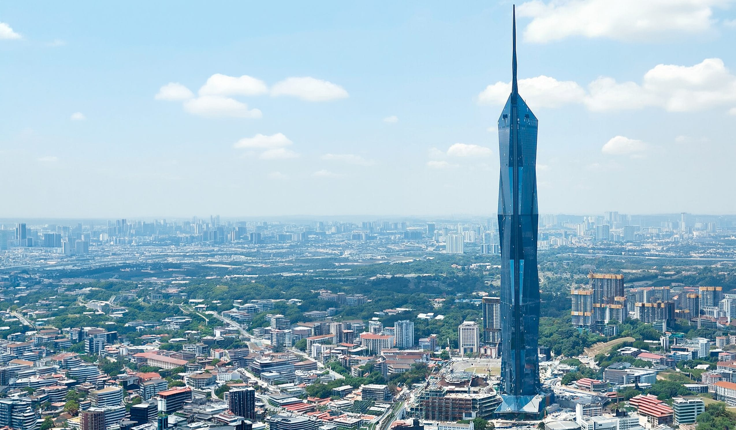 Merdeka 118 is the second tallest skyscraper in the world with 678.9 m of height: it is located in Malaysia