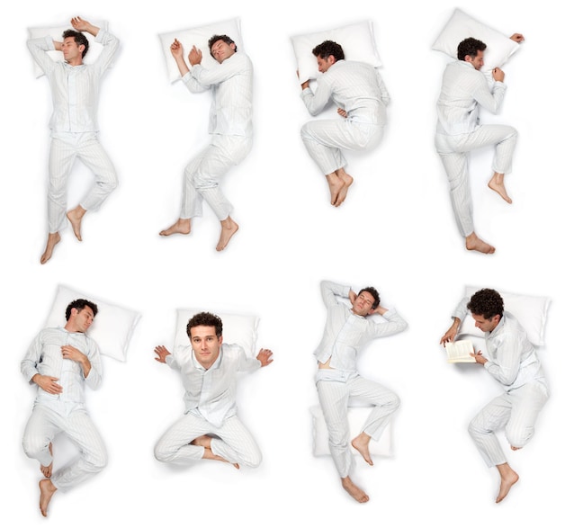 Sleep positions change as you sleep