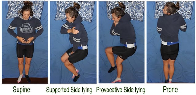 recommended sleeping positions