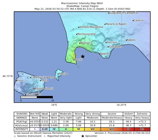 shake map cF May 21st