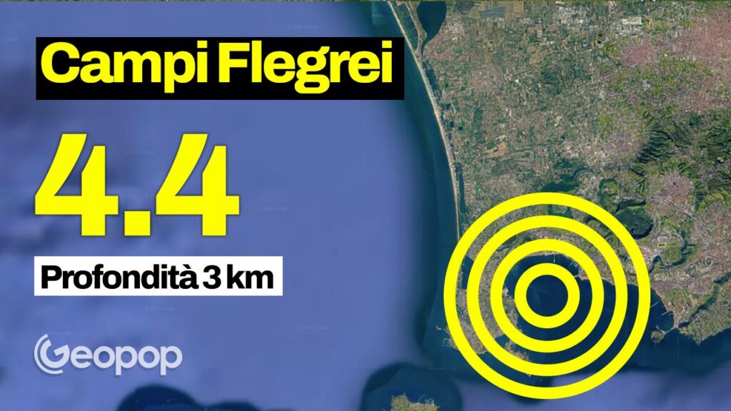 Earthquake in the Campi Flegrei of magnitude 4.4, shock felt in Naples: an earthquake swarm is underway