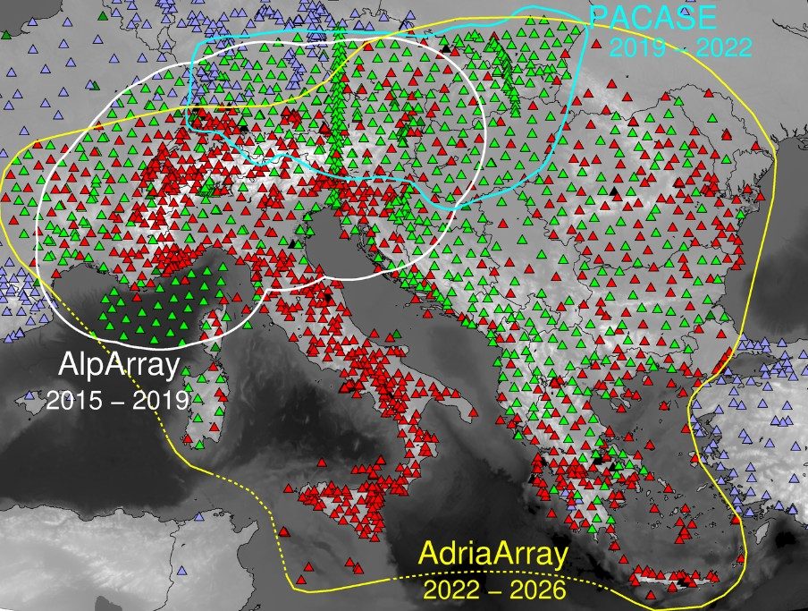 How AdriaArray works, the seismic network that studies the Adriatic plate between Africa and Europe