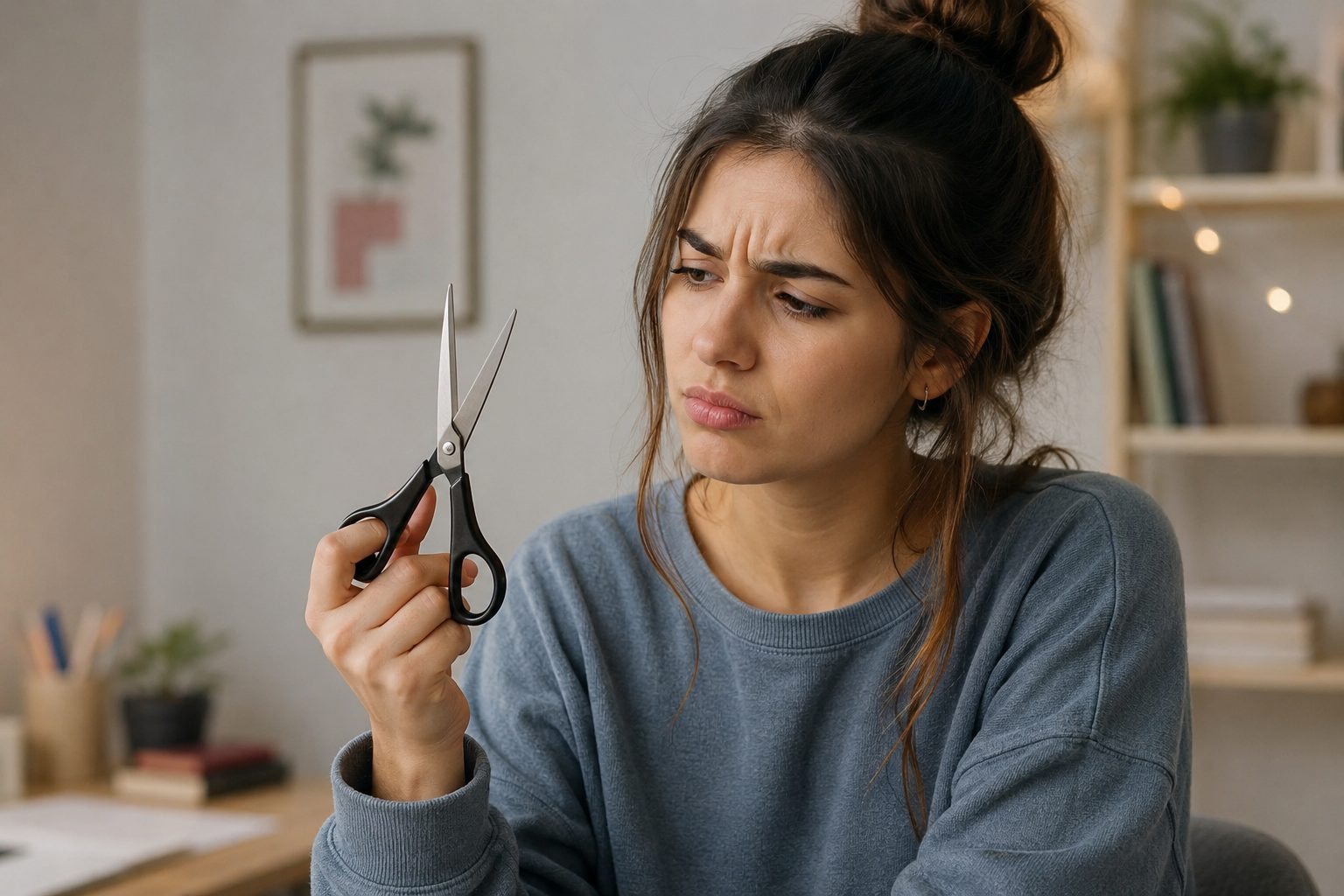 Why "scissors" is said in the plural and in which cases "scissors" is used
