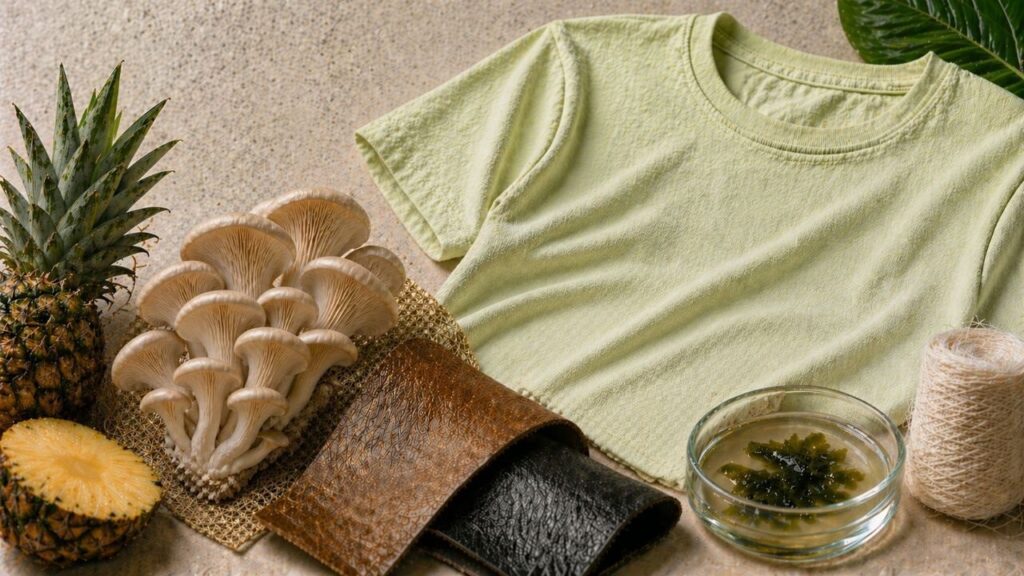 Mushrooms, pineapple and algae: the Next-Gen materials for sustainable fashion, would replace leather and cotton