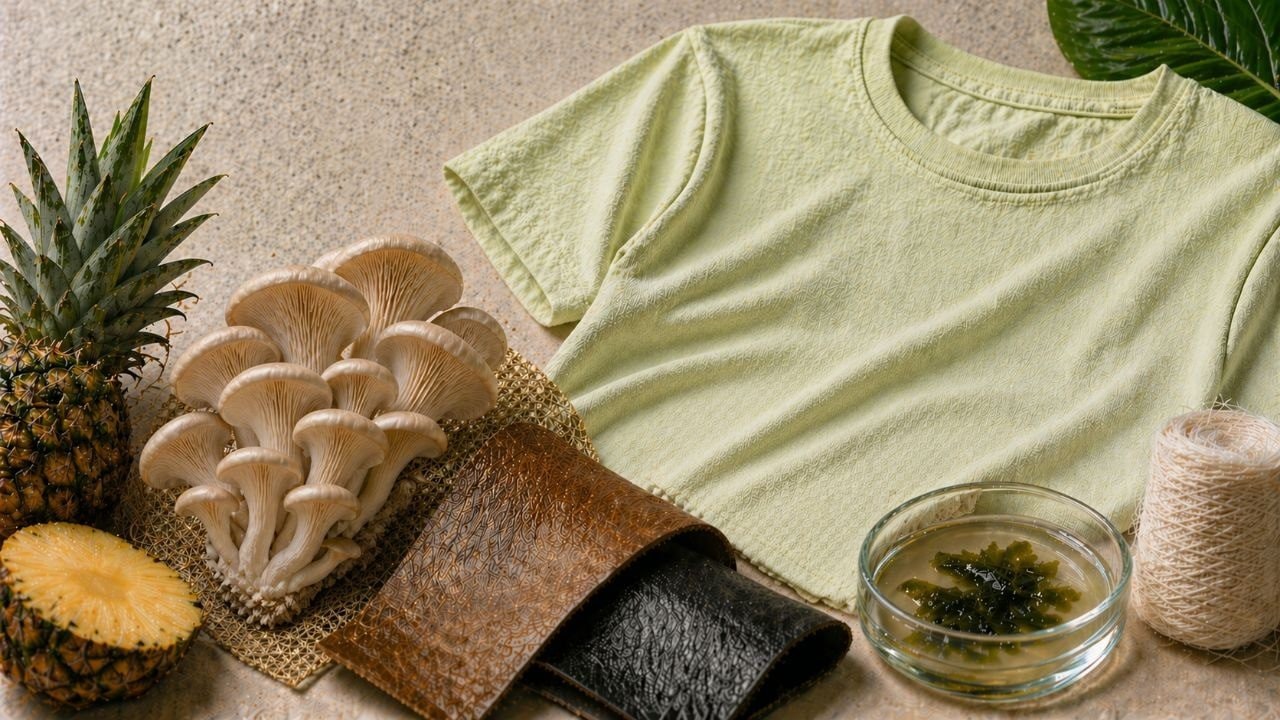 Mushrooms, pineapple and algae: the Next-Gen materials for sustainable fashion, would replace leather and cotton