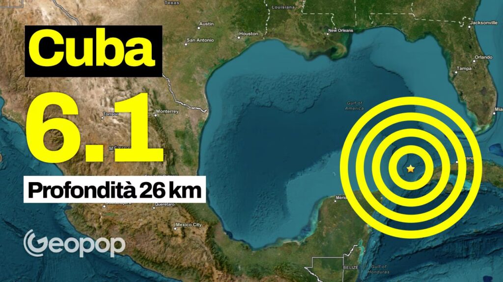 Earthquake in Cuba of magnitude 6.1: it is the strongest ever recorded in almost 150 years