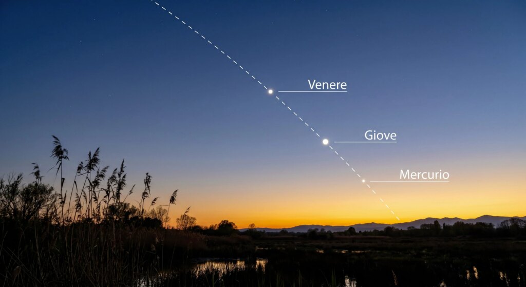 Planetary alignment from 12 to 15 June: how and at what time to observe it in the sky in Italy