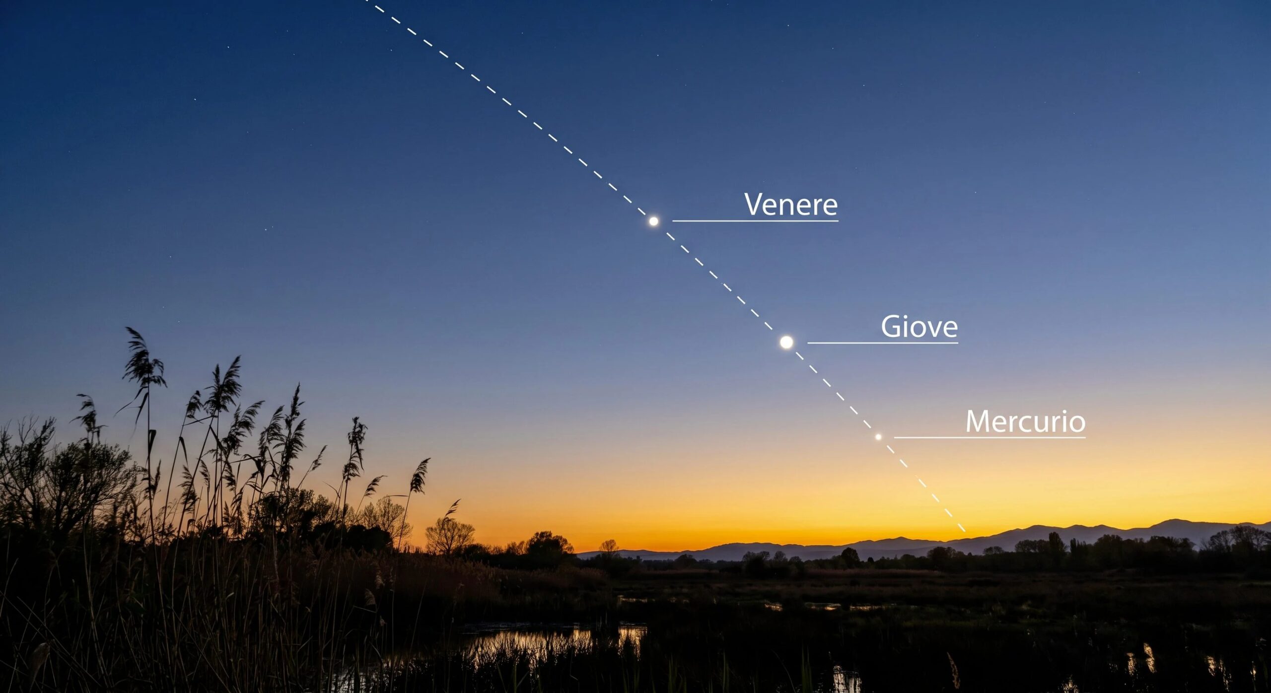 Planetary alignment from 12 to 15 June: how and at what time to observe it in the sky in Italy