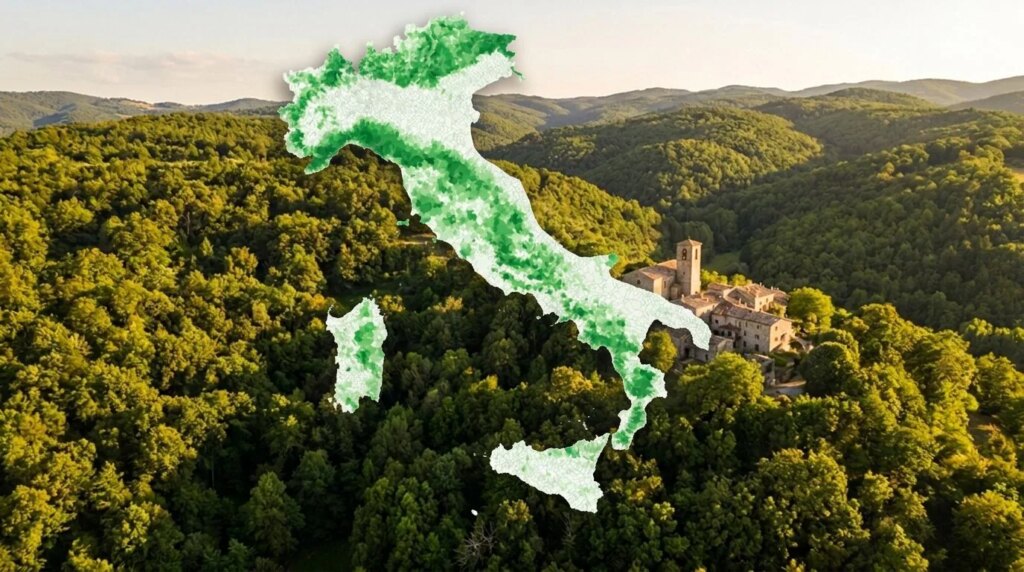 Italy is a forest nation, the woods exceed 100 thousand km² and cover 36% of the country: the map