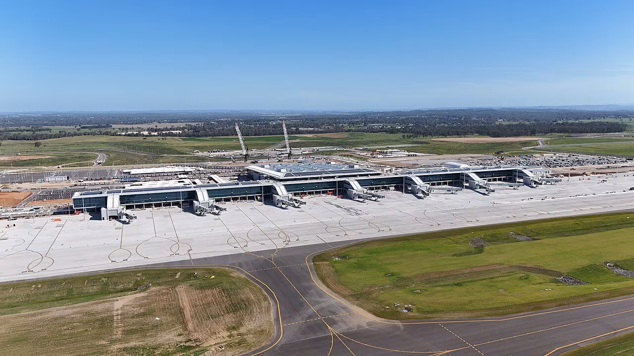 Sydney's new 1,780-hectare mega international airport will open in October: a record-breaking project