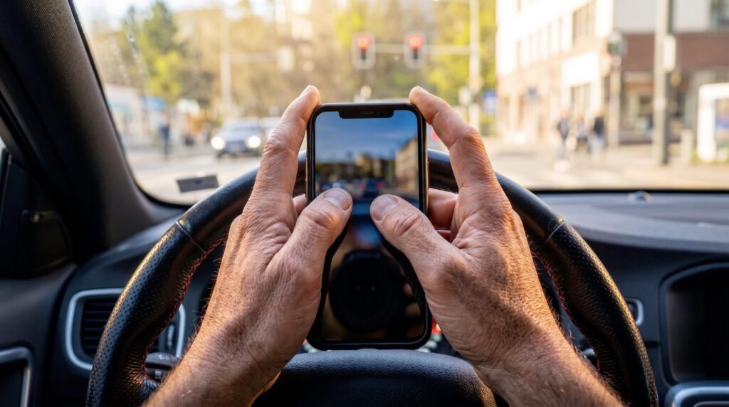 Why cell phones are prohibited at red lights, with a fine of up to €1000: arrest is part of the march