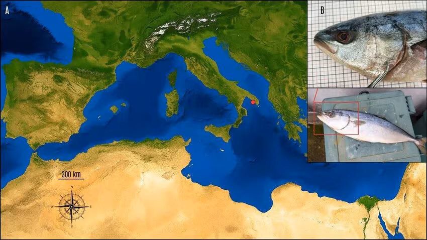 First specimen of Japanese amberjack in the Mediterranean: how to distinguish it from the common one