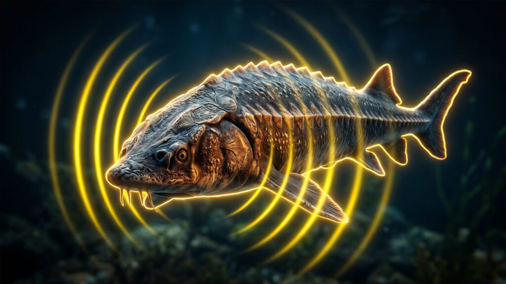 Thunder-like sounds emitted by the prehistoric fish sturgeon have been recorded for the first time