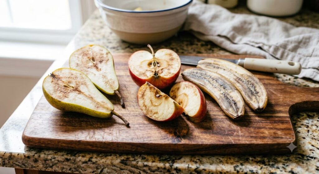 Why cut fruit blackens: what is enzymatic browning and how to stop it