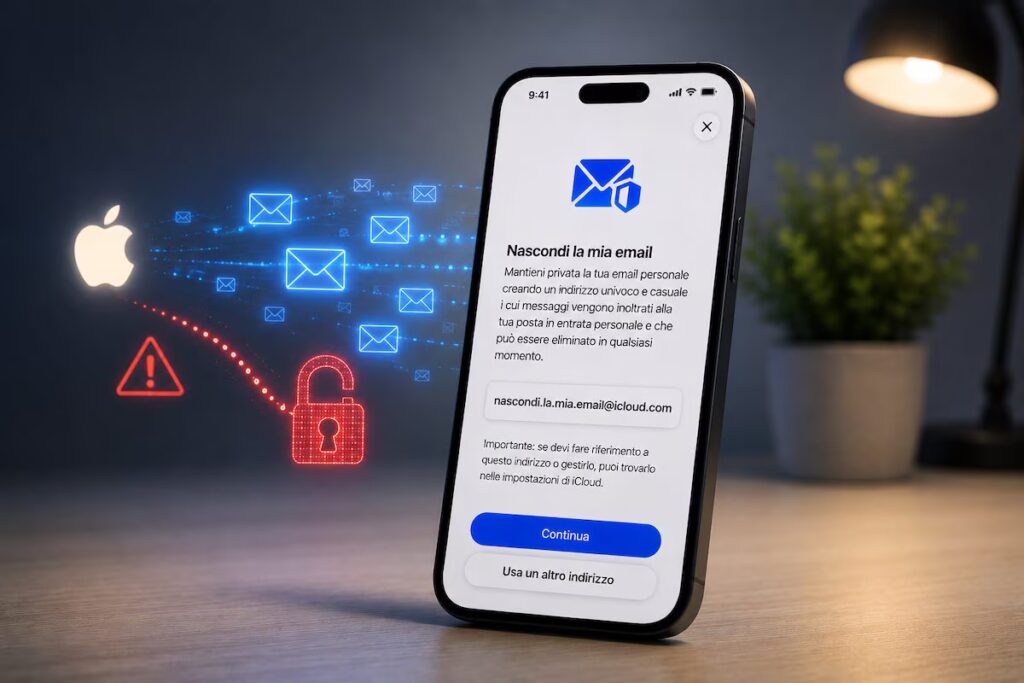 Apple's “Hide My Email” feature could do the opposite: the real address is at risk