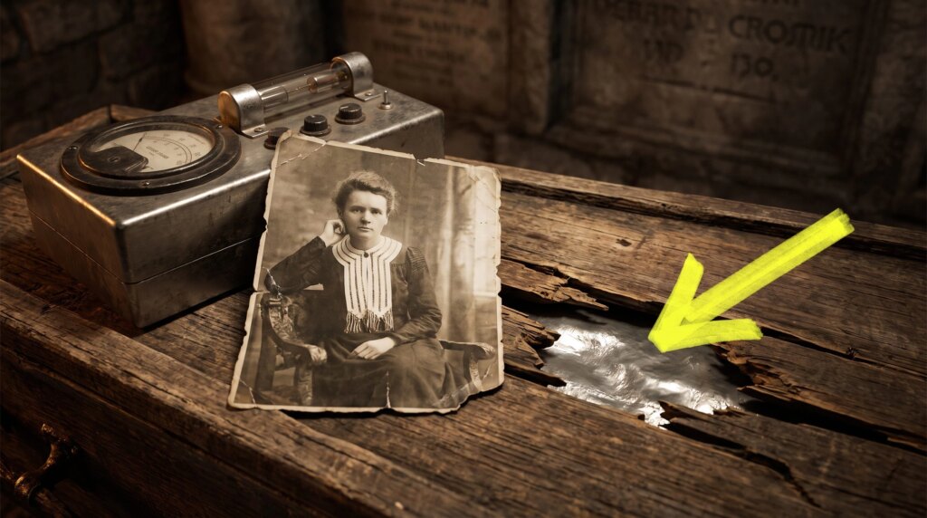 Marie Curie's tomb covered in a layer of lead to contain radioactivity