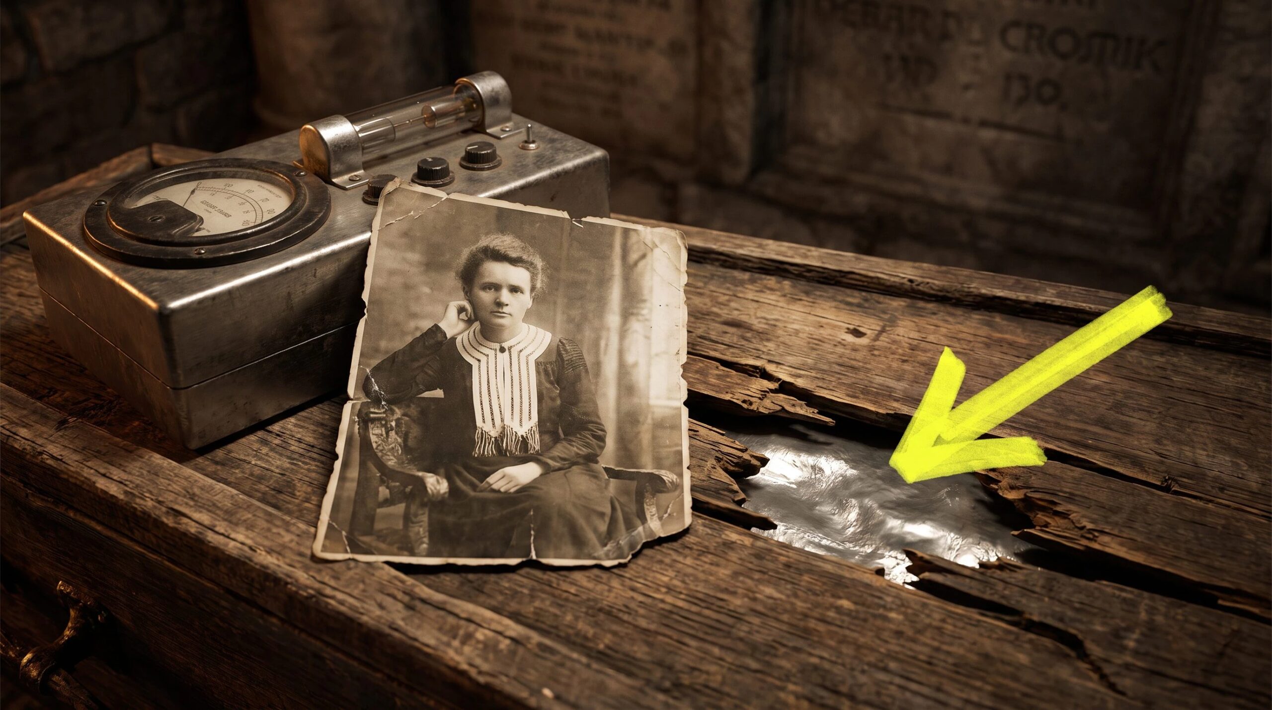 Marie Curie's tomb covered in a layer of lead to contain radioactivity