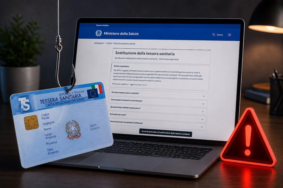 False emails for the renewal of the Health Card from the Ministry of Health: what happens with the scam