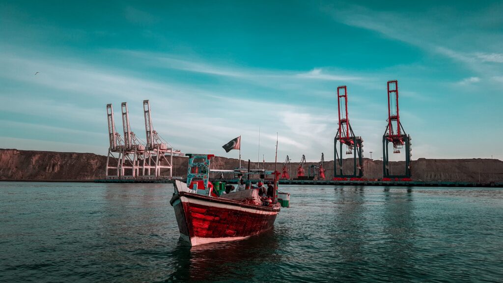 The port of Gwadar is one of the most strategic in Pakistan, the hub of CPEC: the docks are over 600m long