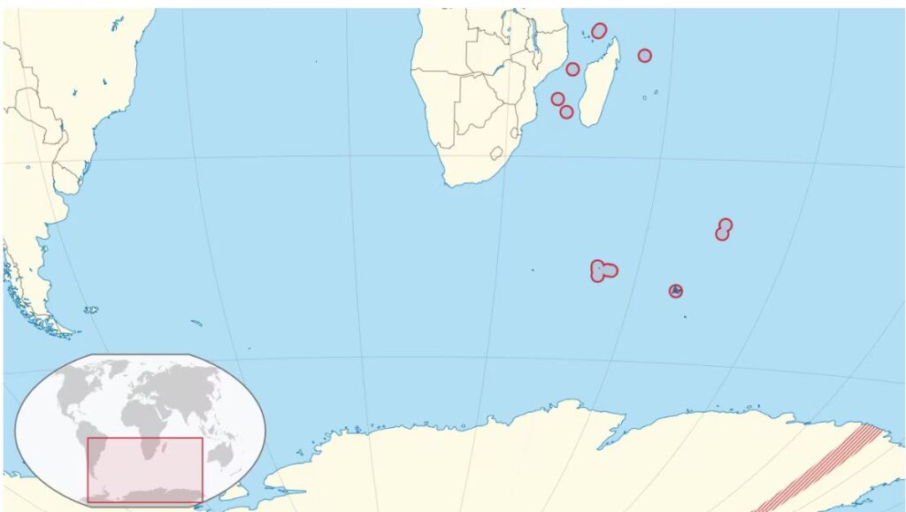 French Southern and Antarctic Lands, an overseas community with 5 UNESCO heritage districts