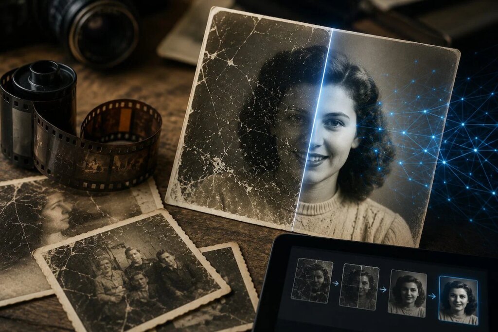 How AI can bring seemingly lost photographs back to life: restoration and digitization